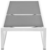 Maldives Outdoor Adjustable Chaise Lounge Chair - Stylish White Aluminum Frame for Ultimate Relaxation