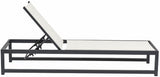 Maldives Outdoor Adjustable Chaise Lounge Chair - Stylish White Aluminum Frame for Ultimate Relaxation