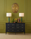 Verona Black Six-Drawer Chest