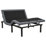 Weston Full Dual-Motor Massage Adjustable Bed Base Black and Grey