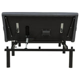 Weston Full Dual-Motor Massage Adjustable Bed Base Black and Grey