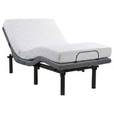 Weston Twin XL Dual-Motor Massage Adjustable Bed Base Black and Grey