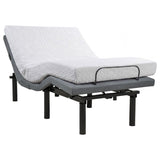 Weston Twin Dual-Motor Massage Adjustable Bed Base in Black and Grey
