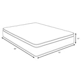 Sommet 13-Inch Eastern King Bamboo Euro Top Memory Foam Hybrid Mattress