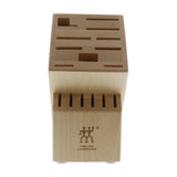 ZWILLING TWIN 16-slot Knife Block - Birchwood Natural