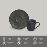 ORGANIC COFFEE CUP + ORGANIC SAUCER CHROMIUM