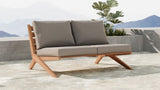Tahiti Teak Outdoor Loveseat - Stylish Waterproof Fabric for Elegant Patio Relaxation and Durability