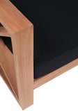 Anguilla Contemporary Teak Outdoor Sofa - Stylish and Weather-Resistant Seating for Your Patio