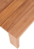 Tulum Teak Outdoor Coffee Table - Durable Contemporary Design for Stylish Patio Entertaining