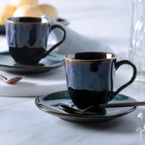 ORGANIC COFFEE CUP + BIO SAUCER OCEANO