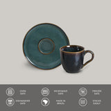 ORGANIC COFFEE CUP + BIO SAUCER OCEANO