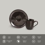 ORGANIC COFFEE CUP + BIO SAUCER METALLICA