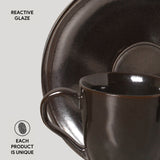 ORGANIC COFFEE CUP + BIO SAUCER METALLICA