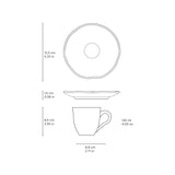 ORGANIC COFFEE CUP + BIO SAUCER AMBER