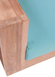 Tulum Teak Outdoor Loveseat - Stylish, Durable, and Weather-Resistant Seating for Your Patio Retreat