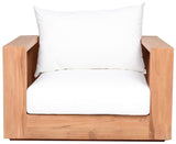 Tulum Teak Outdoor Patio Chair - Stylish Resilient Design for Relaxing and Entertaining Outdoors