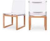 Tulum Teak Outdoor Dining Side Chair - Durable Mesh Fabric for Stylish Relaxation & Comfort