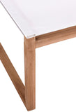 Tulum Teak Outdoor Dining Side Chair - Durable Mesh Fabric for Stylish Relaxation & Comfort