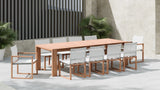 Tulum Teak Outdoor Dining Side Chair - Durable Mesh Fabric for Stylish Relaxation & Comfort