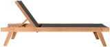 Tulum Teak Outdoor Chaise Lounge Chair - Stylish, Durable, and Adjustable for Ultimate Relaxation