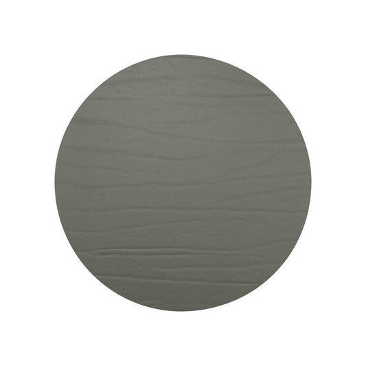Strata Leather Graphite Placemat - Round 13"- Set of 4