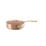 Mauviel M'Heritage M'200 B 8-Piece Copper Cookware Set With Brass Handles