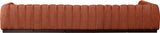 Quinn 165" Chenille Fabric Upholstered 6pc. Modular Sectional