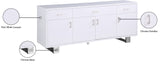 Excel Contemporary Sideboard Buffet with Spacious Drawers, Elegant Gold Accents, and Durable Design