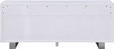 Excel Contemporary Sideboard Buffet with Spacious Drawers, Elegant Gold Accents, and Durable Design