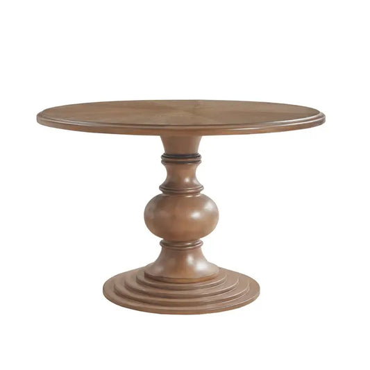 Farmhouse 46" Round Pedestal Dining Table *