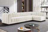 Quinn 133" Chenille Fabric Upholstered 5pc. Modular Sectional