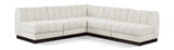 Quinn 98" Chenille Fabric Upholstered 5pc. Modular Sectional