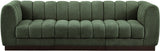 Quinn 101" Chenille Fabric Upholstered 3pc. Modular Sofa