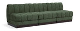 Quinn 96" Chenille Fabric Upholstered 3pc. Armless Modular Sofa