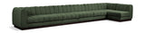 Quinn 197" Chenille Fabric Upholstered 7pc. Modular Sectional