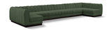 Quinn 197" Chenille Fabric Upholstered 8pc. Modular Sectional
