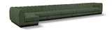 Quinn 229" Chenille Fabric Upholstered 8pc. Modular Sectional