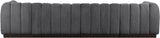 Quinn 133" Chenille Fabric Upholstered 4pc. Modular Sofa