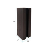 Bertoia Black Wooden Display Pedestal- Tall