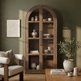 Corva - Solid Wood, Oak Veneer And Stainless Steel Storage Cabinet