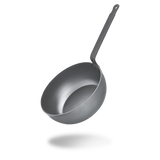 Mauviel M'STEEL Black Carbon Steel Chef Pan With Iron Handle