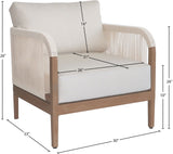 Maui Outdoor Patio Chair - Elegant Water-Resistant Design with Quick-Dry Foam for Ultimate Comfort