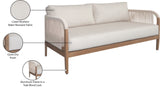 Maui Outdoor Patio Loveseat - Elegant Aluminum Frame with Quick-Dry Cushions for Ultimate Comfort