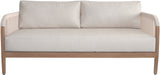 Maui Outdoor Patio Loveseat - Elegant Aluminum Frame with Quick-Dry Cushions for Ultimate Comfort