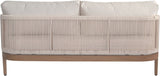 Maui Outdoor Patio Loveseat - Elegant Aluminum Frame with Quick-Dry Cushions for Ultimate Comfort
