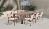 Maui Outdoor Patio Dining Arm Chair Set of 2 - Stylish Aluminum Frame with Quick-Dry Cushions