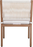 Maui Outdoor Patio Dining Arm Chair Set of 2 - Stylish Aluminum Frame with Quick-Dry Cushions