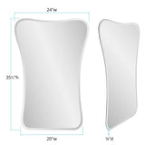 Frameless Flared Mirror