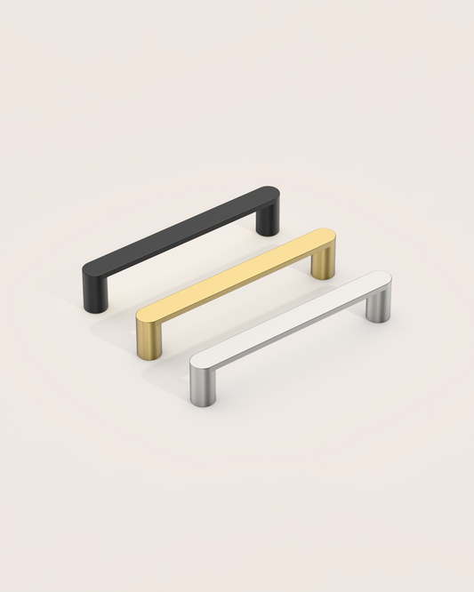 DESIGN3644 Minimalist Matte Black Cabinet Handles – Easy Installation, Durable & Long-Lasting