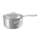 Mauviel M'COOK 5-Ply Sauce Pan with Lid, Cast Stainless Steel Handle